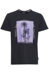 Blend T-Shirt BLEND BHTee Lila/Schwarz/Beige