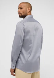 Eterna Langarmhemd MODERN FIT Grau/Blau/Dunkelblau
