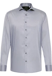 Eterna Langarmhemd MODERN FIT Grau/Blau/Dunkelblau