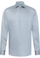 Eterna Langarmhemd MODERN FIT Grau/Blau/Hellblau