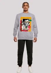 F4NT4STIC Sweatshirt Sex Education Otis Hung Over Collage Grau/Hellgrau/Silber