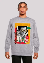 F4NT4STIC Sweatshirt Sex Education Otis Hung Over Collage Grau/Hellgrau/Silber