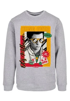 F4NT4STIC Sweatshirt Sex Education Otis Hung Over Collage Grau/Hellgrau/Silber