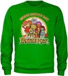 Fraggle Rock Rundhalspullover Worry Another Day Sweatshirt Braun/Grau/Grün/Rosa