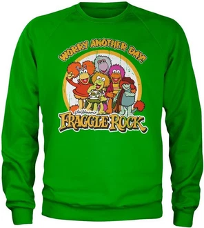 Fraggle Rock Rundhalspullover Worry Another Day Sweatshirt Braun/Grau/Grün/Rosa