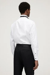 Next Formelles Slim Fit Hemd mit Fliege im Set (2-tlg) Weiß/Schwarz