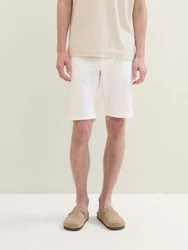 TOM TAILOR Bermudas Regular Shorts Weiß/Khaki/Beige/Creme