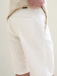 TOM TAILOR Bermudas Regular Shorts Weiß/Khaki/Beige/Creme