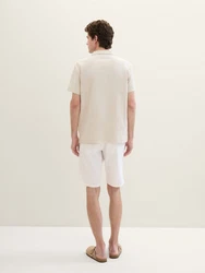 TOM TAILOR Bermudas Regular Shorts Weiß/Khaki/Beige/Creme