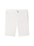 TOM TAILOR Bermudas Regular Shorts Weiß/Khaki/Beige/Creme