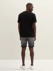 TOM TAILOR Jeansshorts TTJOSH Regular Slim Superflex Grau/Dunkelblau/Dunkelgrau/Hellgrau