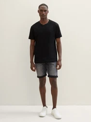 TOM TAILOR Jeansshorts TTJOSH Regular Slim Superflex Grau/Dunkelblau/Dunkelgrau/Hellgrau