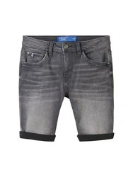 TOM TAILOR Jeansshorts TTJOSH Regular Slim Superflex Grau/Dunkelblau/Dunkelgrau/Hellgrau