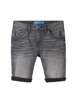 TOM TAILOR Jeansshorts TTJOSH Regular Slim Superflex Grau/Dunkelblau/Dunkelgrau/Hellgrau TOM TAILOR Jeansshorts TTJOSH Regular Slim Superflex Grau/Dunkelblau/Dunkelgrau/Hellgrau