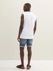 TOM TAILOR Jeansshorts TTJOSH Regular Slim Superflex Blau/Hellblau
