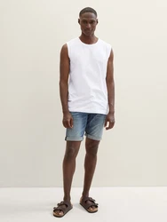TOM TAILOR Jeansshorts TTJOSH Regular Slim Superflex Blau/Hellblau