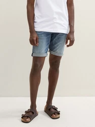 TOM TAILOR Jeansshorts TTJOSH Regular Slim Superflex Blau/Hellblau