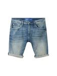 TOM TAILOR Jeansshorts TTJOSH Regular Slim Superflex Blau/Hellblau