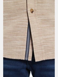 Babista Kurzarmhemd BELLAZURRO mit knöpfbaren Brusttaschen beige