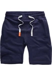Amaci&Sons Herren Shorts Bermuda Sweatshorts Jogginghose 8004 Dunkelblau/Blau