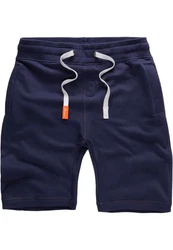 Amaci&Sons Herren Shorts Bermuda Sweatshorts Jogginghose 8004 Dunkelblau/Blau