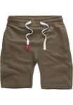 Amaci&Sons Herren Shorts Bermuda Sweatshorts Jogginghose 8004 Khaki/Dunkelgrün