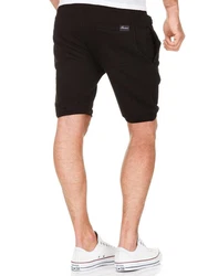 Amaci&Sons Herren Shorts Bermuda Sweatshorts Jogginghose 8004 Schwarz/Khaki