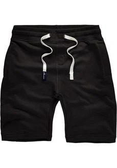 Amaci&Sons Herren Shorts Bermuda Sweatshorts Jogginghose 8004 Schwarz/Khaki
