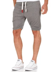 Amaci&Sons Herren Shorts Bermuda Sweatshorts Jogginghose 8004 Hellgrau/Grau/Dunkelgrau