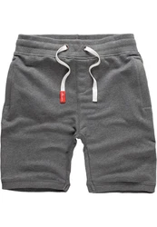 Amaci&Sons Herren Shorts Bermuda Sweatshorts Jogginghose 8004 Hellgrau/Grau/Dunkelgrau
