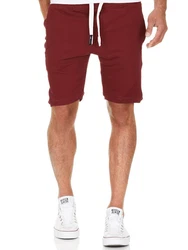 Amaci&Sons Herren Shorts Bermuda Sweatshorts Jogginghose 8004 Dunkelrot/Rot/Bordeaux