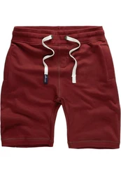 Amaci&Sons Herren Shorts Bermuda Sweatshorts Jogginghose 8004 Dunkelrot/Rot/Bordeaux