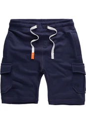 Amaci&Sons Sweatshorts ECORSE Herren Bermuda Hose Dunkelblau/Blau
