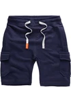 Amaci&Sons Sweatshorts ECORSE Herren Bermuda Hose Dunkelblau/Blau