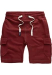 Amaci&Sons Sweatshorts ECORSE Herren Bermuda Hose Rot/Dunkelrot/Bordeaux