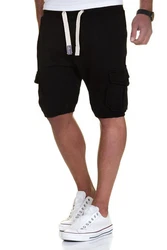 Amaci&Sons Sweatshorts ECORSE Herren Bermuda Hose Schwarz