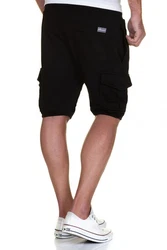 Amaci&Sons Sweatshorts ECORSE Herren Bermuda Hose Schwarz