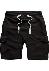 Amaci&Sons Sweatshorts ECORSE Herren Bermuda Hose Schwarz
