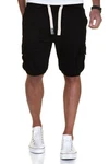 Amaci&Sons Sweatshorts ECORSE Herren Bermuda Hose Schwarz