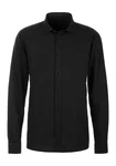 John Devin Langarmhemd Regular Fit Kentkragen Schwarz