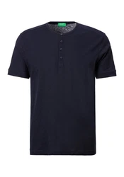 United Colors of Benetton Henleyshirt Dunkelblau