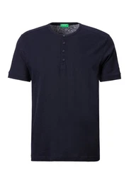 Henleyshirt in melierter Optik