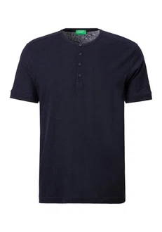 United Colors of Benetton Henleyshirt Dunkelblau