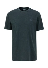 T-Shirt in melierter Optik