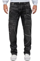 Kosmo Lupo 5-Pocket-Jeans Herren Hose BA-KM001 Grau (BA-KM001-2)