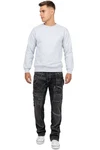 Kosmo Lupo 5-Pocket-Jeans Herren Hose BA-KM001 Grau (BA-KM001-2)