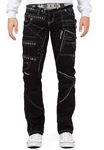 Kosmo Lupo 5-Pocket-Jeans Herren Hose BA-KM001 BA-KM001