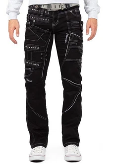 Kosmo Lupo 5-Pocket-Jeans Herren Hose BA-KM001 BA-KM001