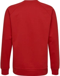 hummel Sweatshirt Logoprint Sport Sweatshirt Pullover mit Raglanärmel (7250) Rot/Dunkelrot