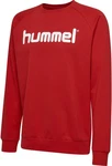 hummel Sweatshirt Logoprint Sport Sweatshirt Pullover mit Raglanärmel (7250) Rot/Dunkelrot